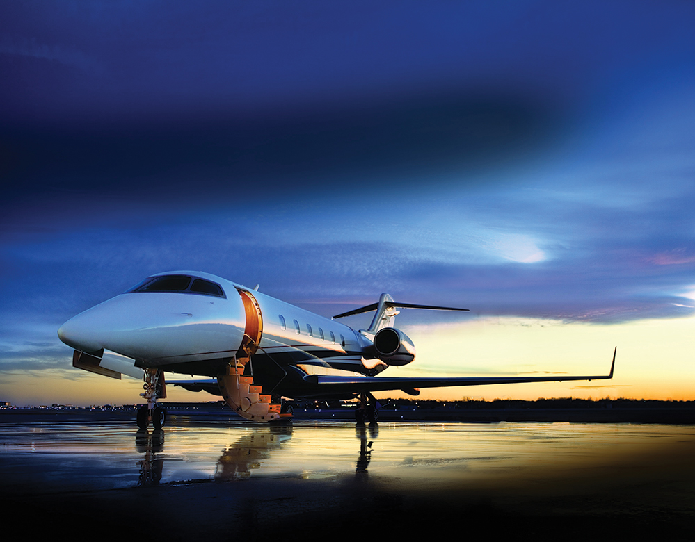 The exterior of a private jet with X2